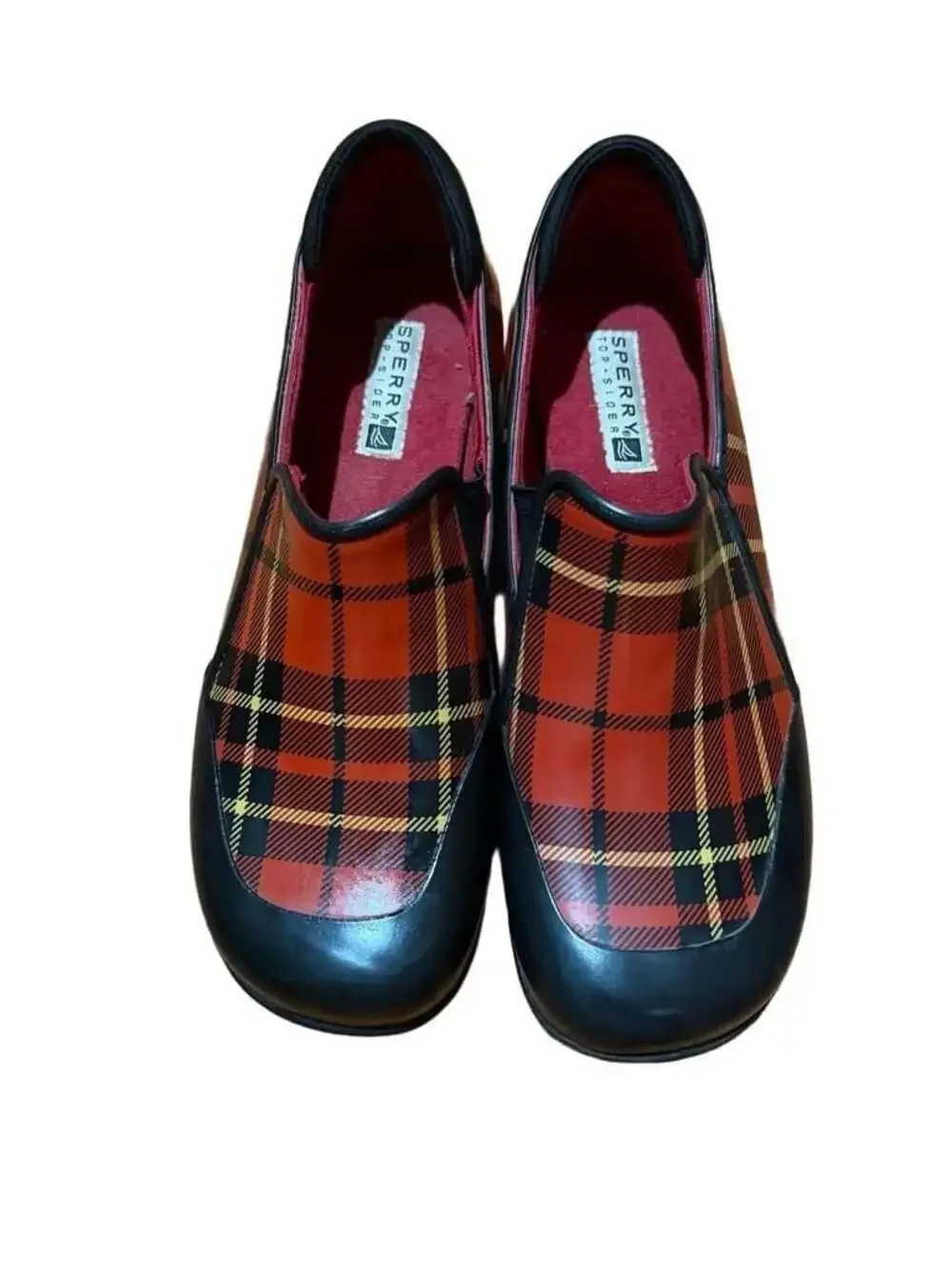 Sperry Top-Sider Pelican Waterproof Rubber Plaid Slip-On Rain Shoes